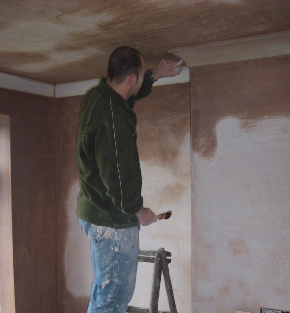 Adding coving to skimmed wall